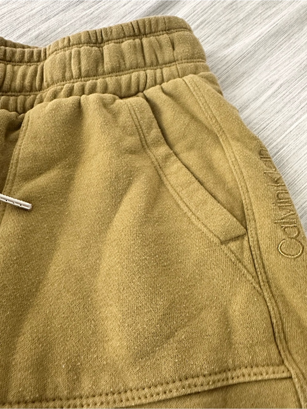 Olive Green Cargo Sweatpants - Picture 4 of 7